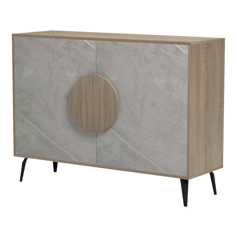Μπουφές Gora Sonoma-Μπεζ Όψη Μαρμάρου 110x35.5x82
