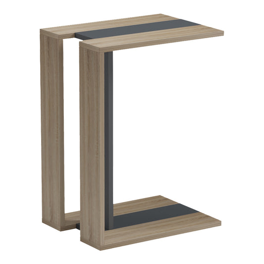 Βοηθητικό Τραπέζι Muju Sonoma-Ανθρακί 30x40x55