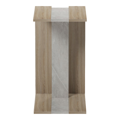 Βοηθητικό Τραπέζι Muju Sonoma - Μπεζ Όψη Μαρμάρου 30x40x55
