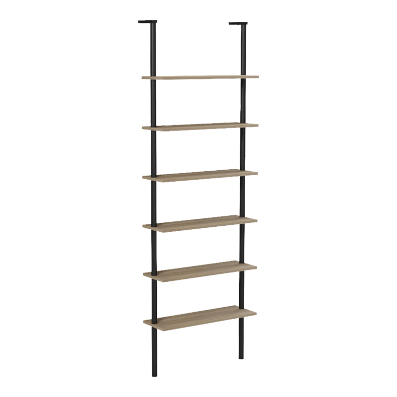 Βιβλιοθήκη Επιτοίχια Dimmo Sonoma-Μαύρο Μέταλλο 60x20x180