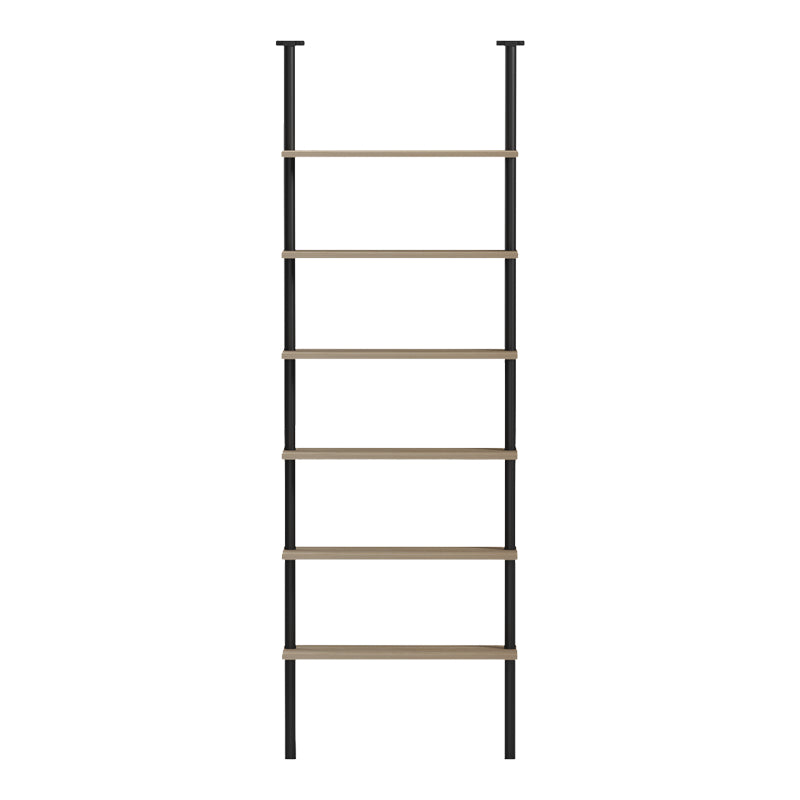 Βιβλιοθήκη Επιτοίχια Dimmo Sonoma-Μαύρο Μέταλλο 60x20x180