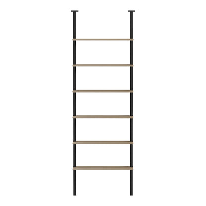 Βιβλιοθήκη Επιτοίχια Dimmo Sonoma-Μαύρο Μέταλλο 60x20x180