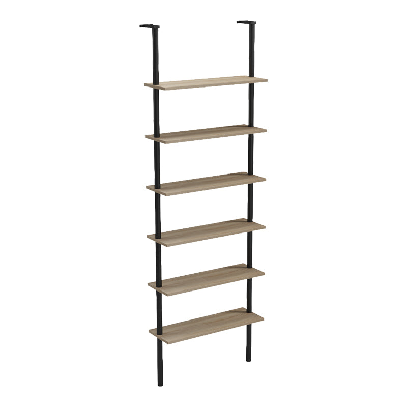 Βιβλιοθήκη Επιτοίχια Dimmo Sonoma-Μαύρο Μέταλλο 60x20x180