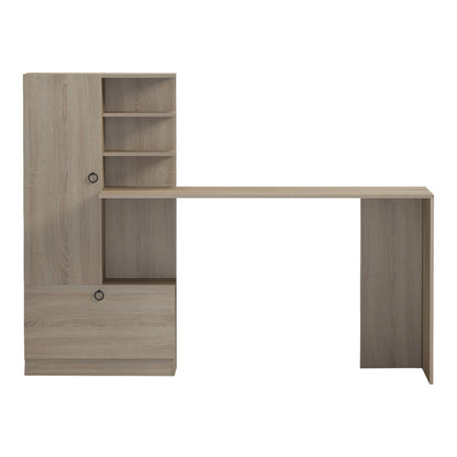 Desk with Bookshelf Felanbo Sonoma 160x60x125
