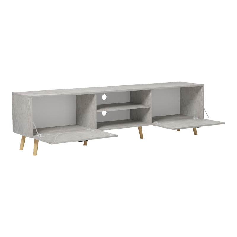 Έπιπλο Τηλεόρασης Gorna Μπεζ Εφέ Μαρμάρου 180x35x48.6