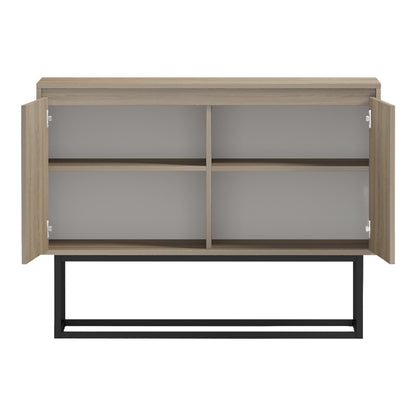 Μπουφές Dabia Sonoma-Πόδι Μαύρο Μέταλλο 100x40x74