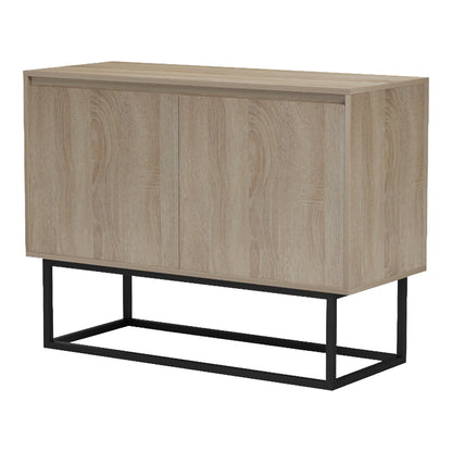 Μπουφές Dabia Sonoma-Πόδι Μαύρο Μέταλλο 100x40x74