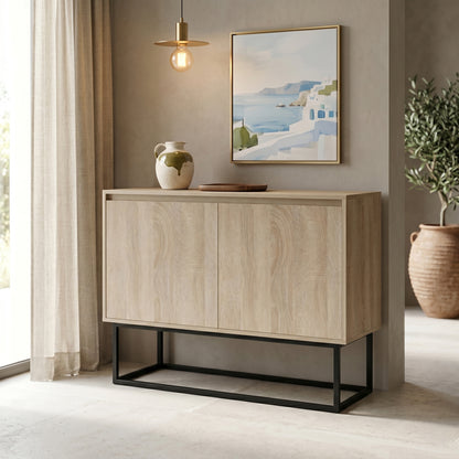 Μπουφές Dabia Sonoma-Πόδι Μαύρο Μέταλλο 100x40x74