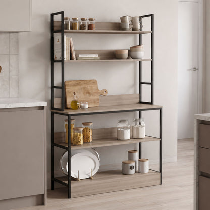 Oranis Sonoma-Black Floor Shelf 105x38x165