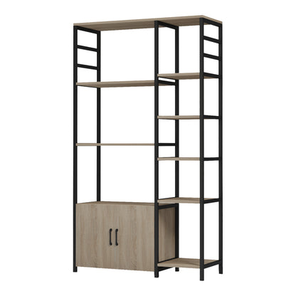 Επιδαπέδια Ραφιέρα Ranea Sonoma-Μαύρο 85x32x150