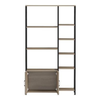 Επιδαπέδια Ραφιέρα Ranea Sonoma-Μαύρο 85x32x150