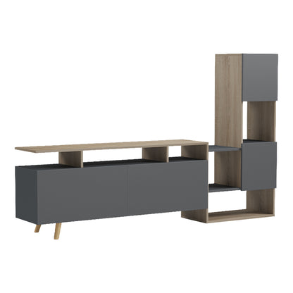 Living Room Set Defry Sonoma-Anthracite 177.5x31.5x110