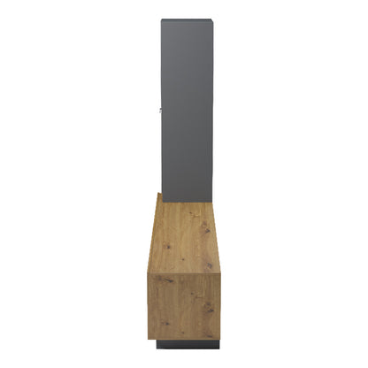 Σύνθετο Σαλονιού Tilveo Oak-Ανθρακί 230x41.5x180