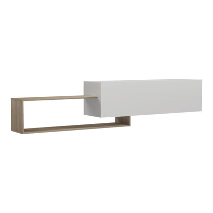 TV Wall Unit Olande Sonoma-White 210x35x48