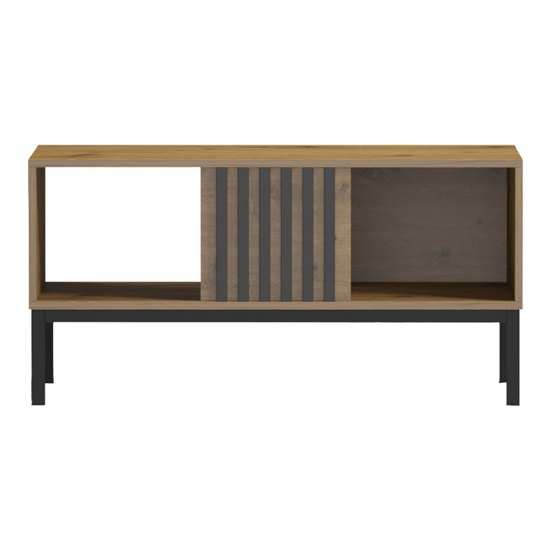 Τραπέζι Σαλονιού Delanka Oak-Μαύρο 92x50x46