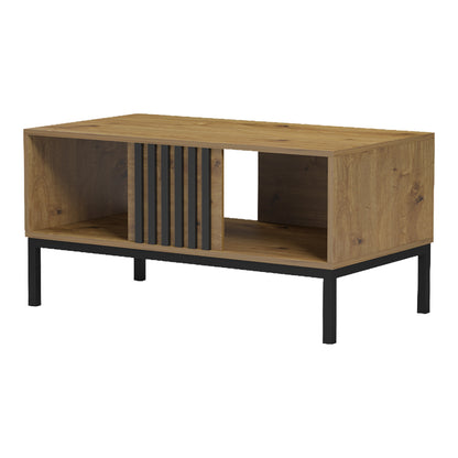 Τραπέζι Σαλονιού Delanka Oak-Μαύρο 92x50x46