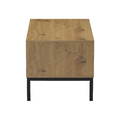 Τραπέζι Σαλονιού Delanka Oak-Μαύρο 92x50x46