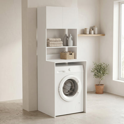Έπιπλο Πλυντηρίου Chaxe Λευκό 65x60x183.6