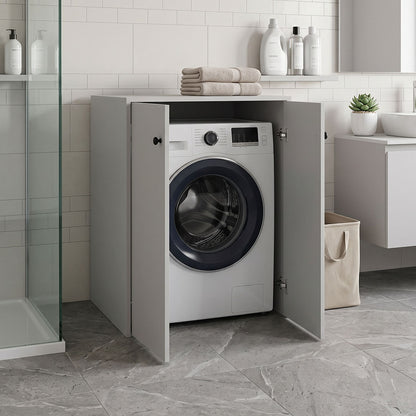 Bathy Laundry Cabinet White 70x66x90