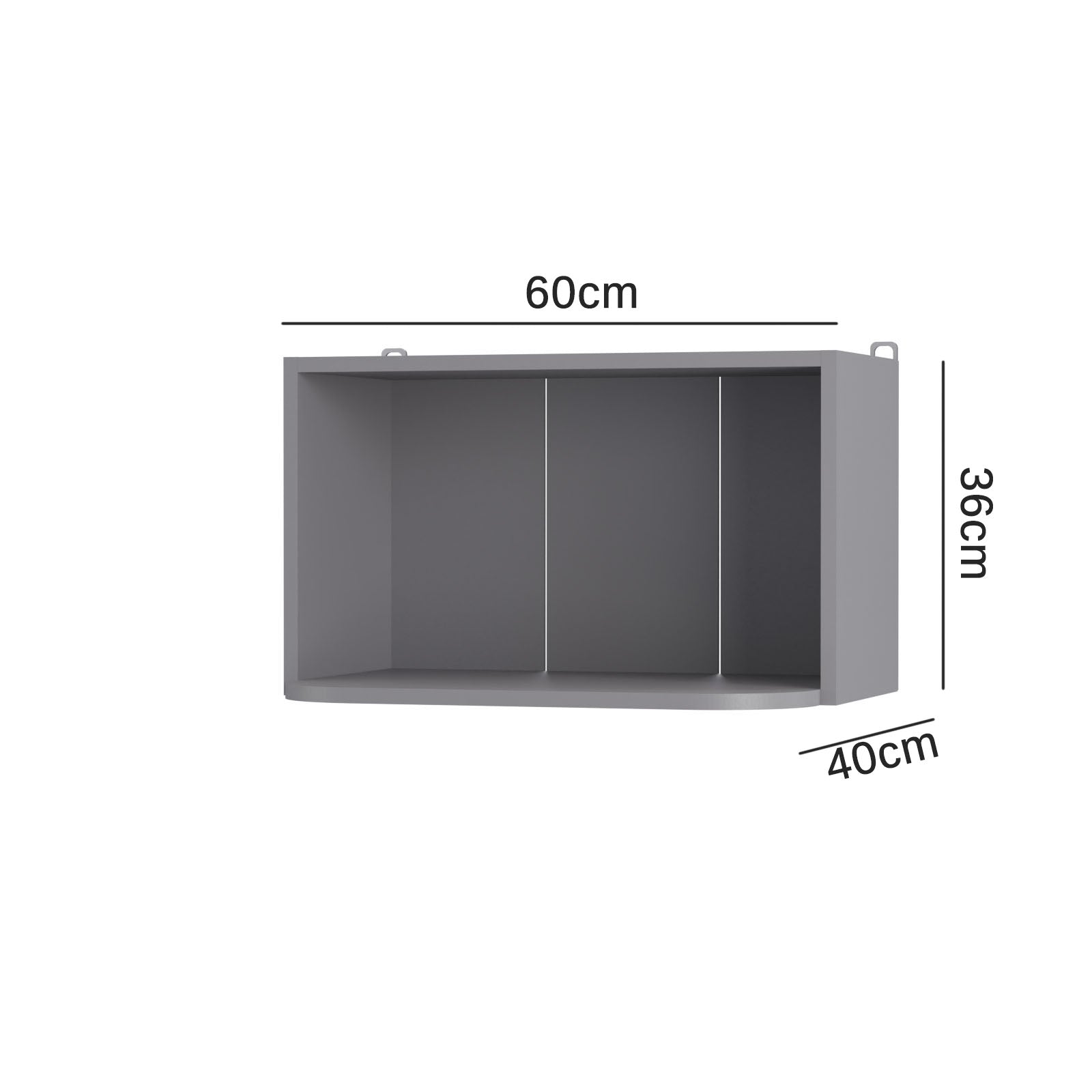 Craft Πάνω Ντουλάπι Γραφίτης 60x40x36