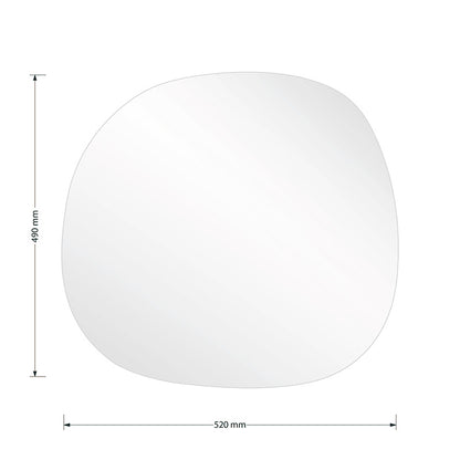 Καθρέπτης Frameless 1 Μαύρο 49x1.2x52