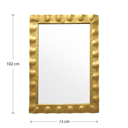 Καθρέπτης Fezco Χρυσό 72X3X102