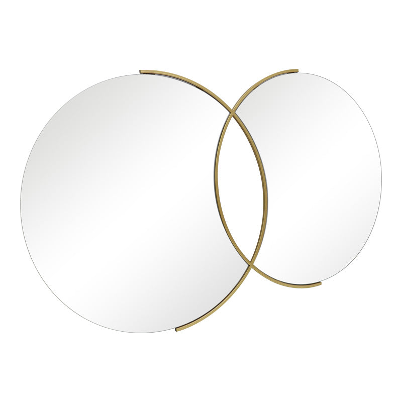 Καθρέπτης Διπλός Miryata Μέταλλο σε Χρυσή Απόχρωση 105x3x60