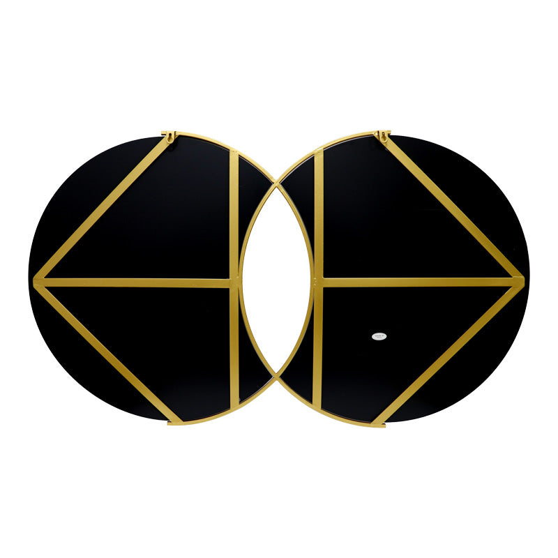 Καθρέπτης Διπλός Miryata Μέταλλο σε Χρυσή Απόχρωση 105x3x60