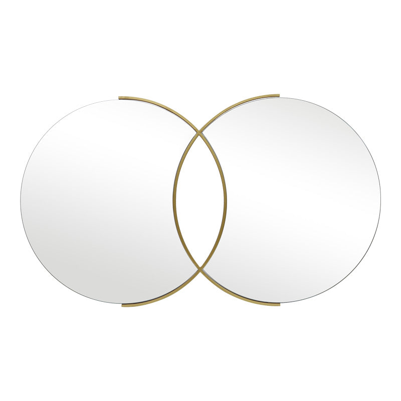 Καθρέπτης Διπλός Miryata Μέταλλο σε Χρυσή Απόχρωση 105x3x60