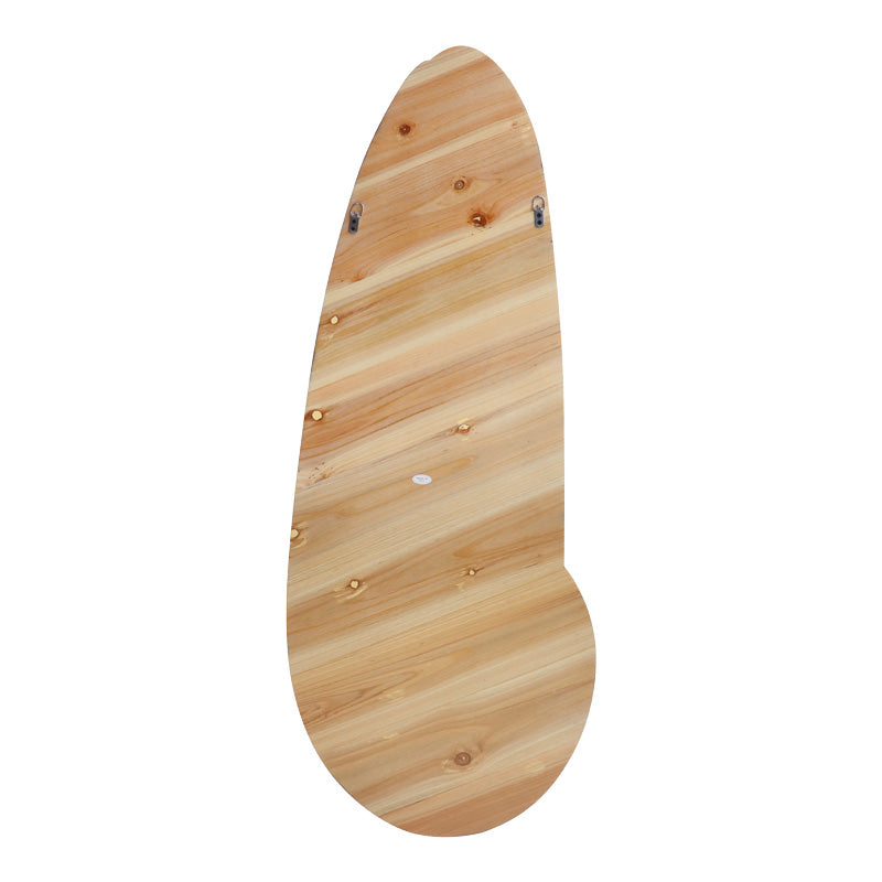 Καθρέπτης Οβάλ Marly MDF σε Φυσική Απόχρωση 50.5x4x127