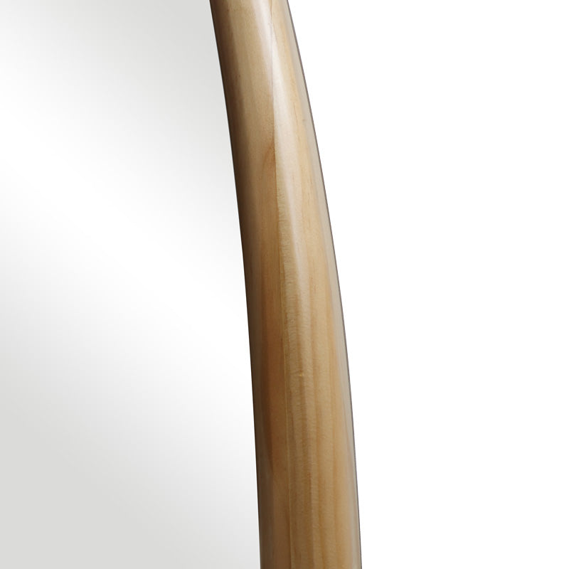 Καθρέπτης Οβάλ Marly MDF σε Φυσική Απόχρωση 50.5x4x127