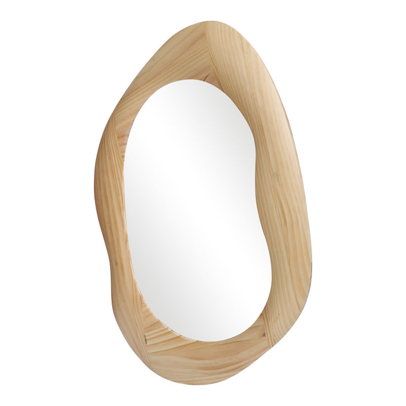 Καθρέπτης Οβάλ Enola MDF σε Φυσική Απόχρωση 54x2.5x80