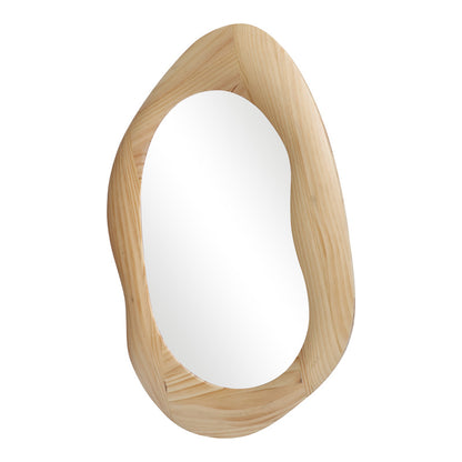 Καθρέπτης Οβάλ Enola MDF σε Φυσική Απόχρωση 54x2.5x80