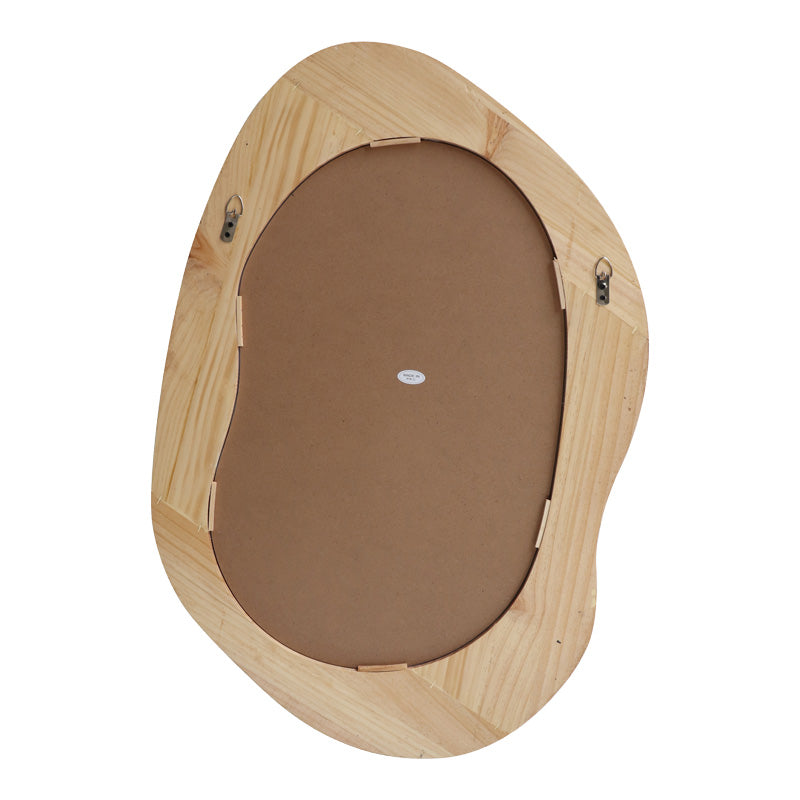 Καθρέπτης Οβάλ Enola MDF σε Φυσική Απόχρωση 54x2.5x80