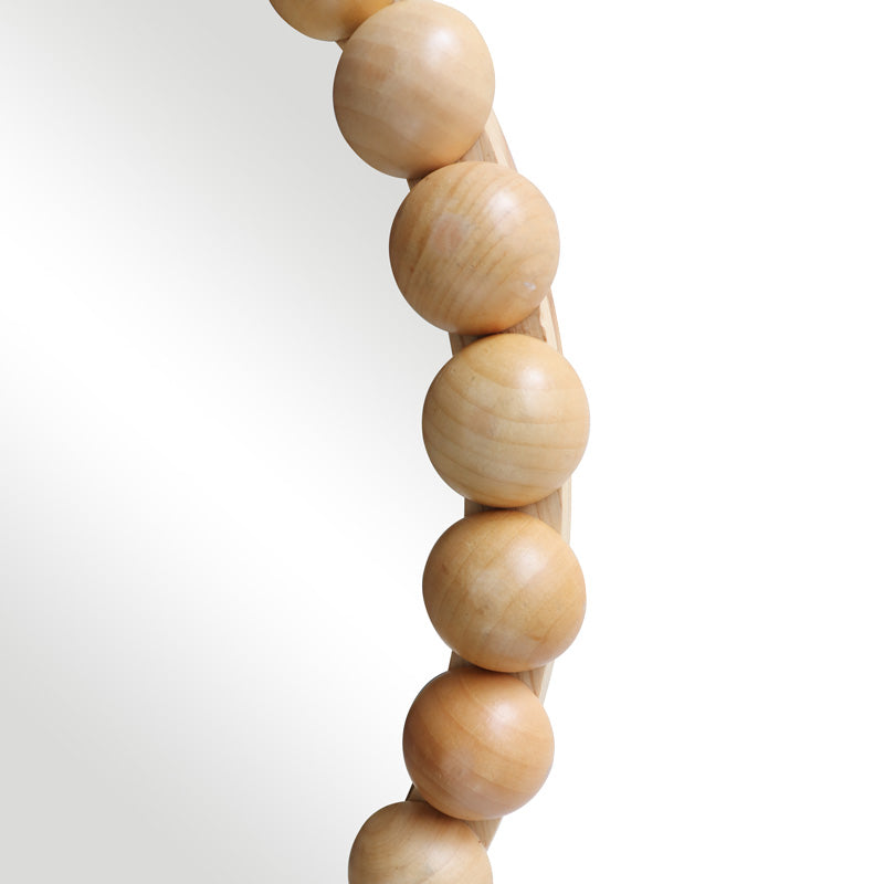 Καθρέπτης Specio Ξύλο σε Φυσική Απόχρωση Φ60x4.5