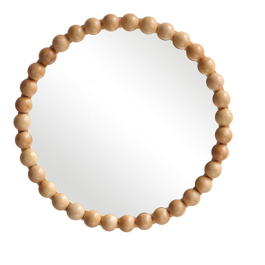 Καθρέπτης Specio Ξύλο σε Φυσική Απόχρωση Φ60x4.5