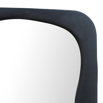 Καθρέπτης Δαπέδου Lezour Βελούδο σε Μαύρη Απόχρωση 50x5x170