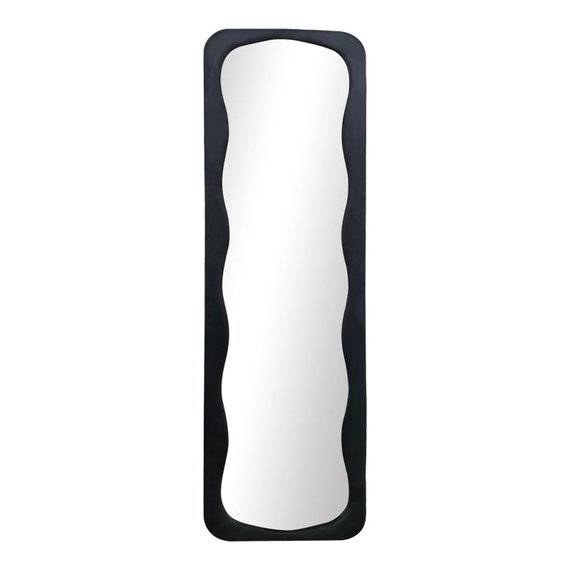 Καθρέπτης Δαπέδου Lezour Βελούδο σε Μαύρη Απόχρωση 50x5x170