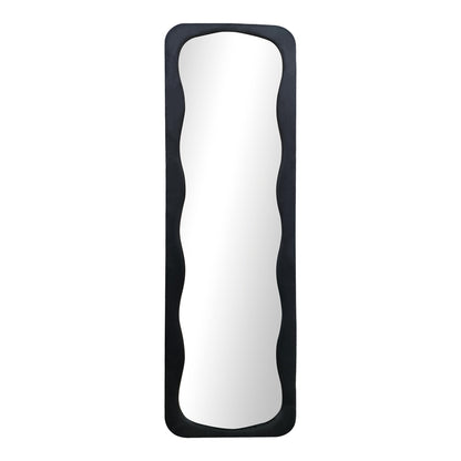 Καθρέπτης Δαπέδου Lezour Βελούδο σε Μαύρη Απόχρωση 50x5x170