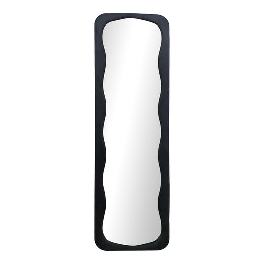 Καθρέπτης Δαπέδου Lezour Βελούδο σε Μαύρη Απόχρωση 50x5x170