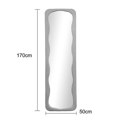 Καθρέπτης Δαπέδου Lezour Βελούδο σε Σάπιο Μήλο Απόχρωση 50x5x170