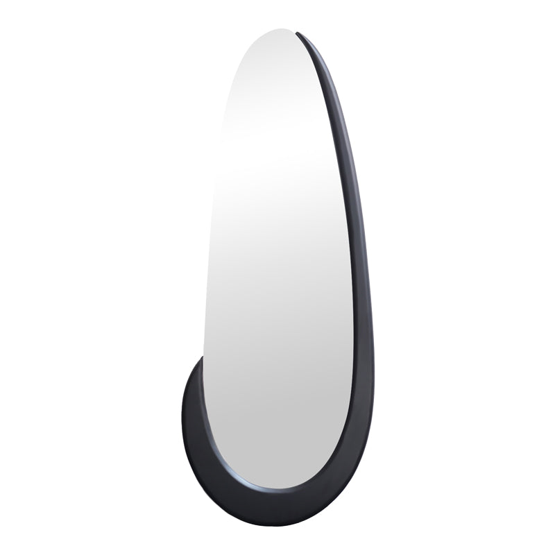 Marly Oval Mirror Black MDF 50.5x4x127