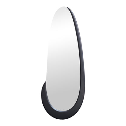 Marly Oval Mirror Black MDF 50.5x4x127