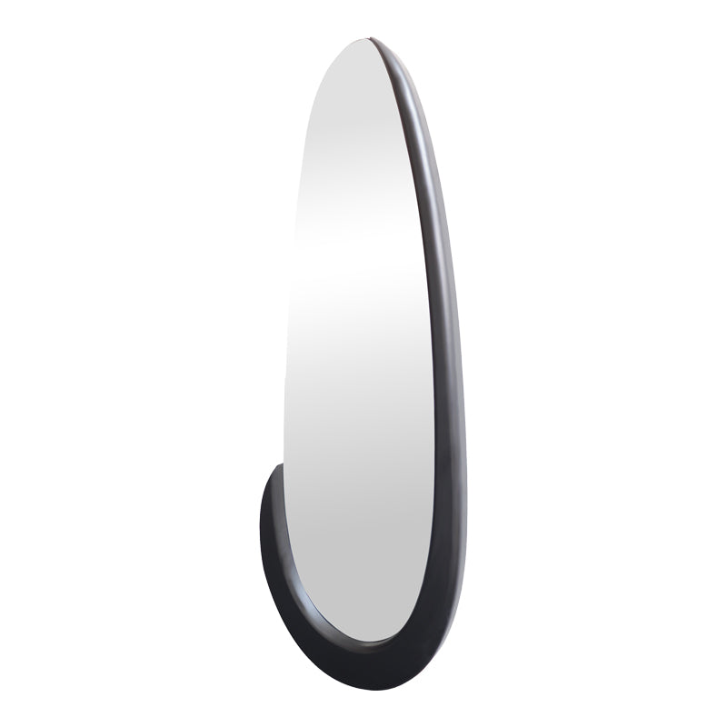 Marly Oval Mirror Black MDF 50.5x4x127