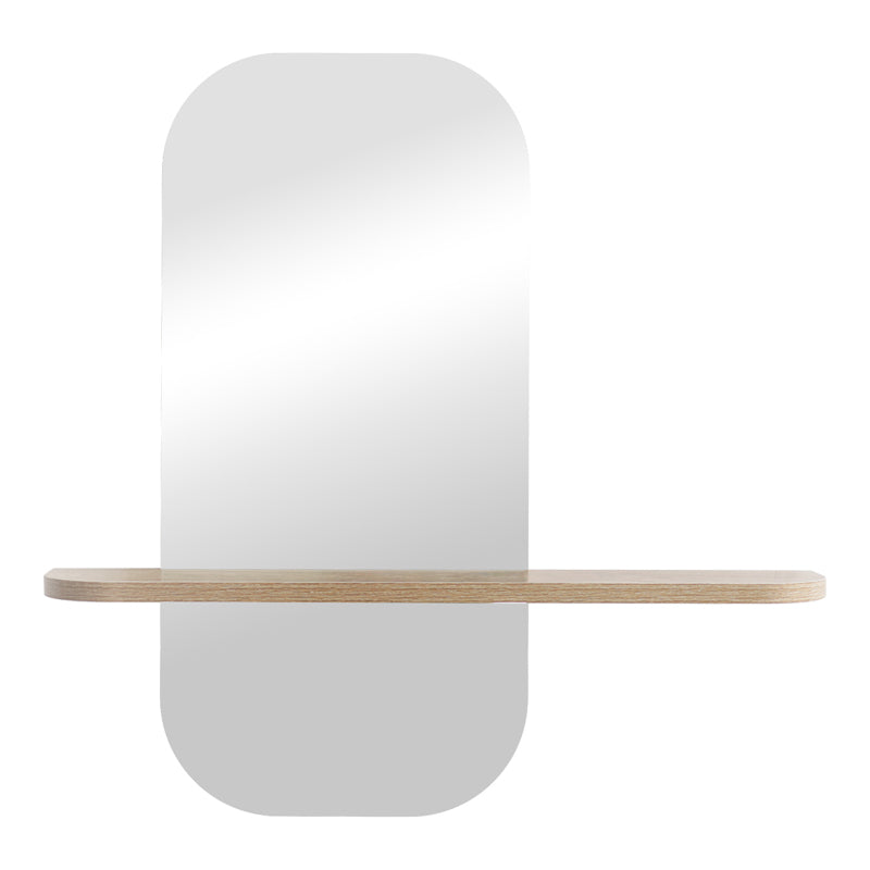 Καθρέπτης Lunaria MDF σε Φυσική Απόχρωση 60x11.5x60