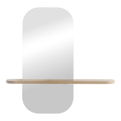 Καθρέπτης Lunaria MDF σε Φυσική Απόχρωση 60x11.5x60