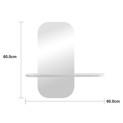 Mirror Lunaria White MDF 60x11.5x60