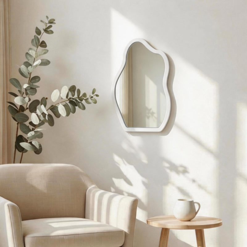 Καθρέπτης Evanthia Λευκό MDF 36x1.2x56
