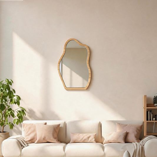 Καθρέπτης Evanthia MDF σε Φυσική Απόχρωση 36x1.2x56