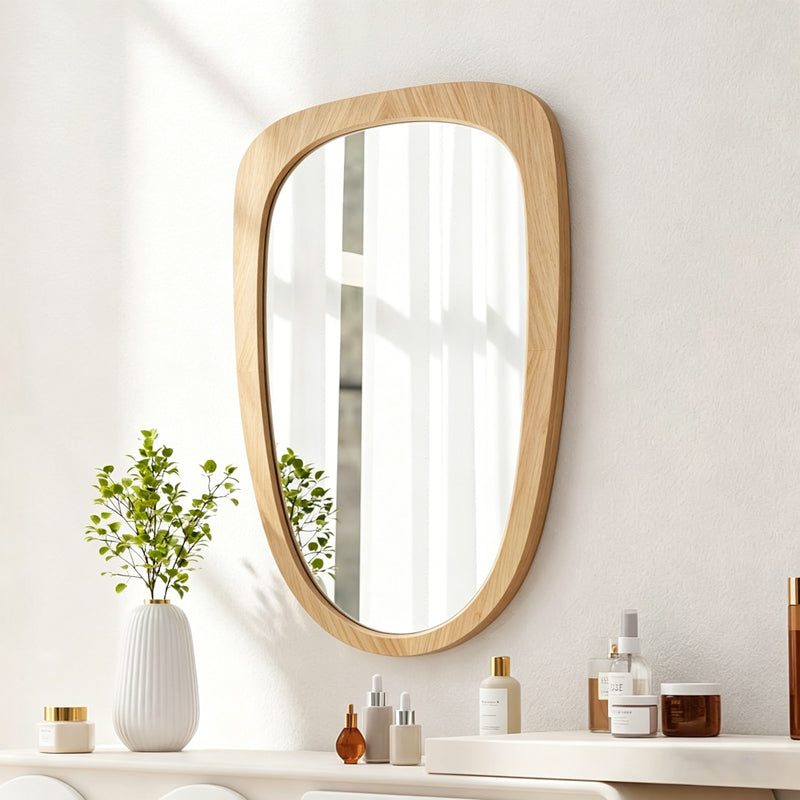 Mirror Phaedra MDF in Natural Shade 74x2,5x120